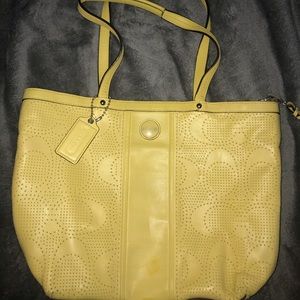 Coach- leather hobo bag